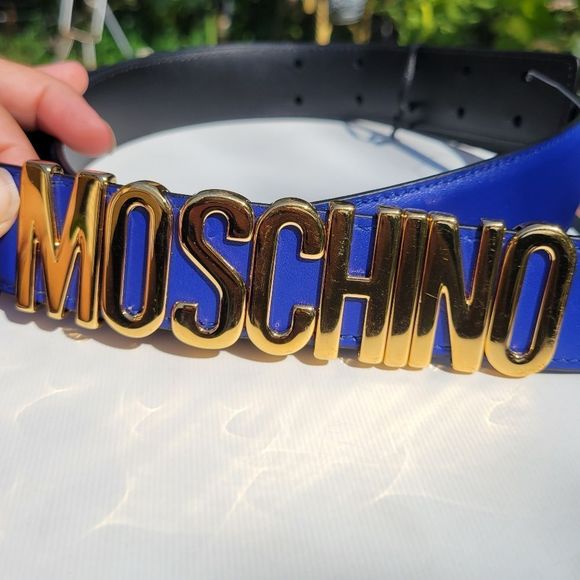 Moschino logo belt sz 52 or large in US - Picture 4 of 15
